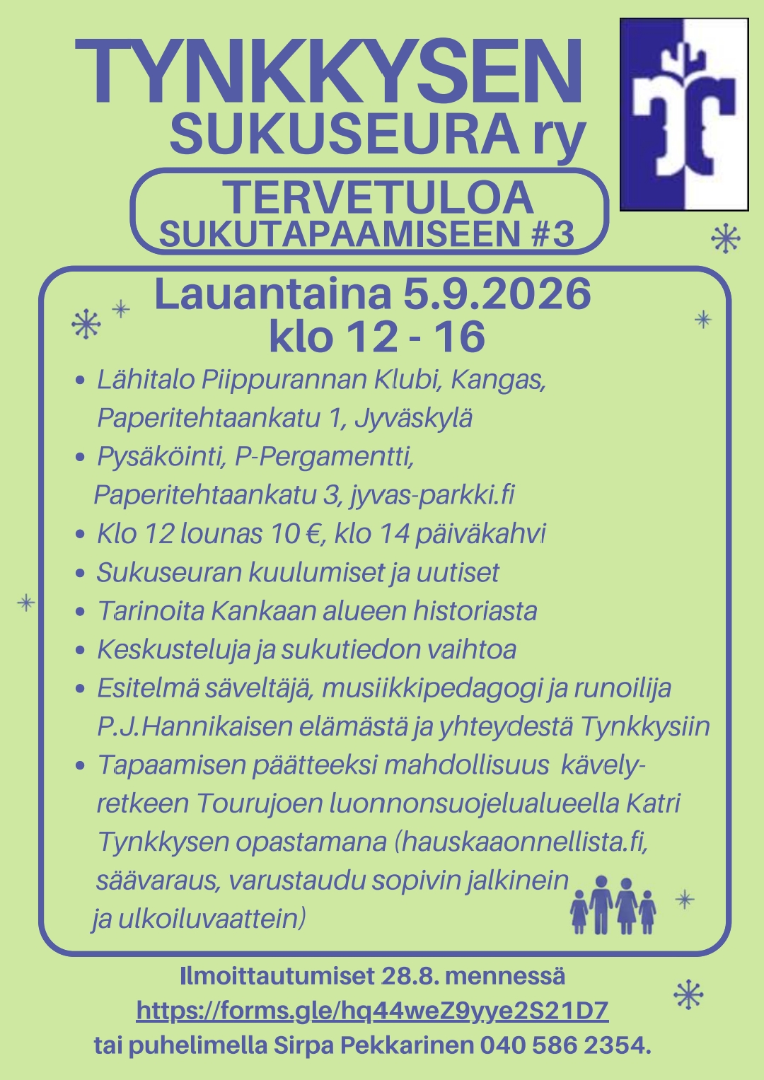 Jyväskylän tapaamisen ohjelma